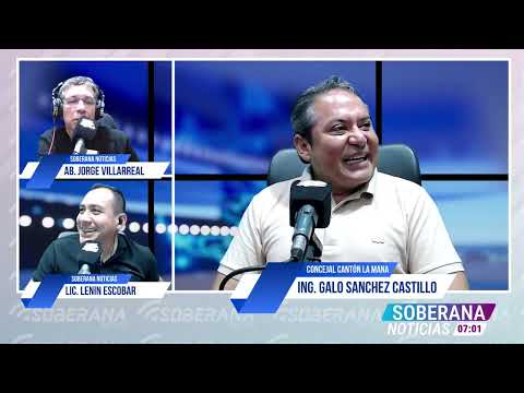 Navidad Solidaria. Ing. Galo Sanchez Castillo, Concejal Cantón La Mana, en  Radio Soberana 98.7 FM