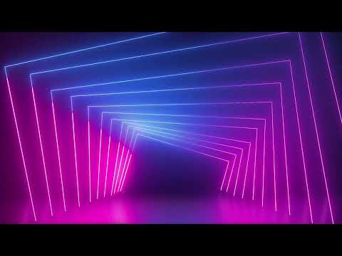 No Copyright Neon Lights Modern Animated Loop Background   Free Footage.....