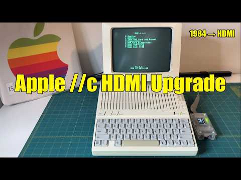 Apple IIc (1984) HDMI & VGA Upgrade with TangyPack FPGA