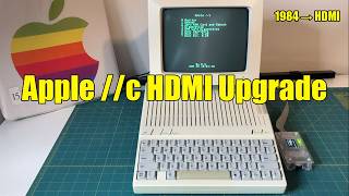 Apple IIc (1984) HDMI & VGA Upgrade with TangyPack FPGA