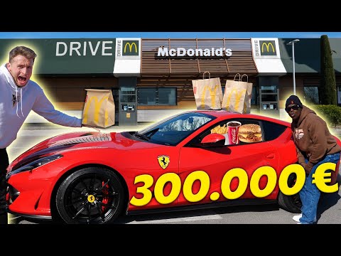 SCHERZI 100% PAZZI al MC DRIVE in FERRARI!! Ep. 3