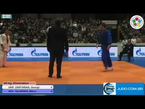 Judo Grand Prix Amsterdam 2011 -60kg ZANTARAIA (UKR)-SALMINEN (NED)