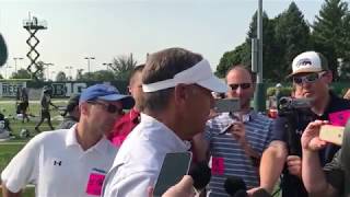Dantonio, sights and sounds from MSU football Aug. 14 practice