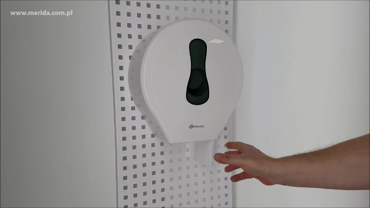 Pojemnik na papier toaletowy MERIDA ONE, tworzywo ABS, biały