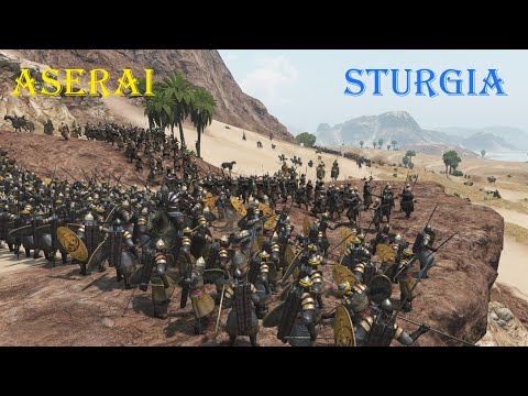 NORTH vs SOUTH! 2000 Aserai vs Sturgia AI Battle- Mount and Blade Bannerlord