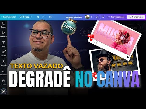 Como Fazer Texto Vazado com Efeito Degradê no Canva (Passo a Passo Fácil e Atualizado)