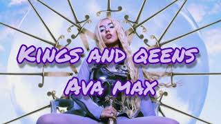 Kings And Qeens (Ava Max) - lyrics video #ava #awamax #lyrics #vevo #songshub #avamaxlude #lyricalum