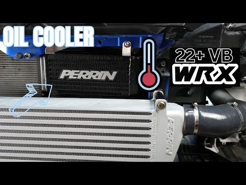 VB WRX oil cooler Full Perrin kit with AN lines step by step install instructions WOW cool oil temps