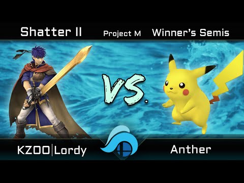 Shatter II Project M 3.6 Winner's Semis - KZOO | Lordy (Ike) vs. Anther (Pikachu)