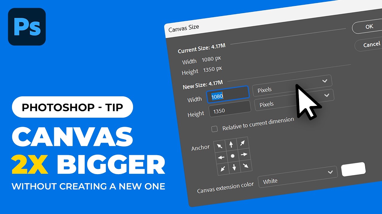 Photoshop Tip- How to Increase Canvas Size in Photoshop