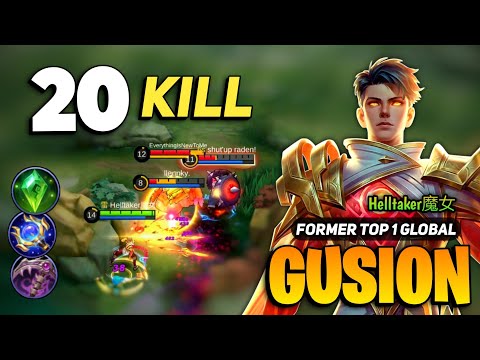 Amazing Gameplay Gusion One Shot Build  [ Gusion Best Build Top Global ] By Helltaker魔女 - MLBB