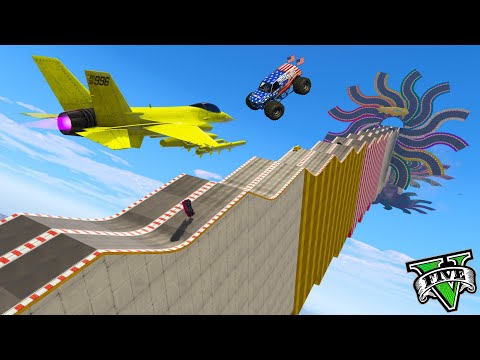 GTA 5 ONLINE 🐷 INFINITE MEGA RAMP 999.999% IMPOSSIBLE !!! 🐷 COME ON !!