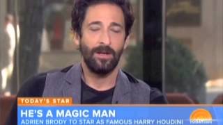 Adrien Brody to star as Famous Harry Houdini talks on Today show