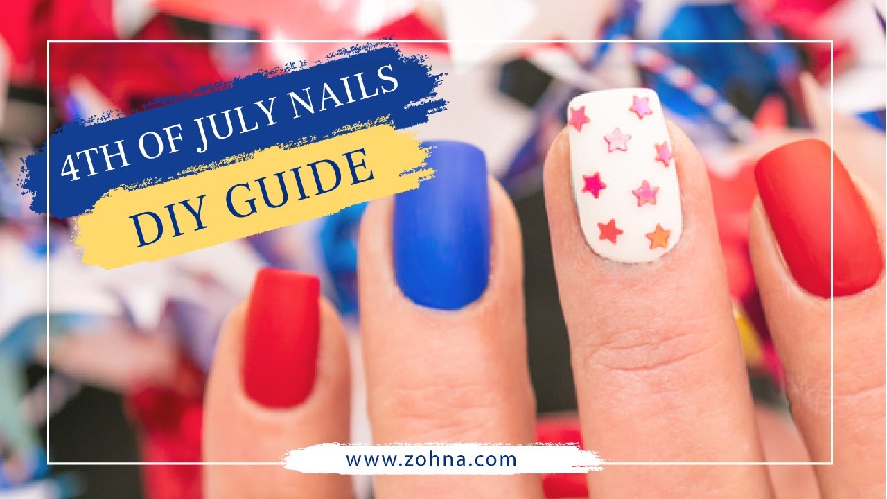 24 Patriotic 4th of July Nails – Red White and Blue Styles