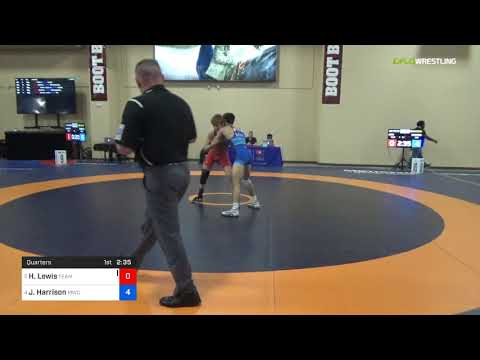 2018 Marine Corps US Open/UWW Junior Greco Roman 55 Quarters - Hunter Lewis (Team) Vs. Joseph Harr