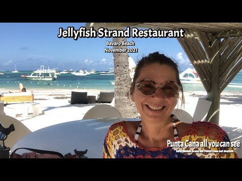Jellyfish Restaurant am Strand Von Bavaro. Essen, trinken chillen in super Karibischer Location