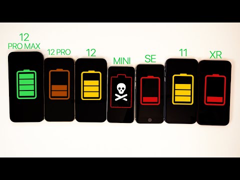 iPhone 12 vs iPhone 12 Pro Max vs 12 Pro vs 12 Mini vs SE vs 11 vs XR Battery Life DRAIN TEST