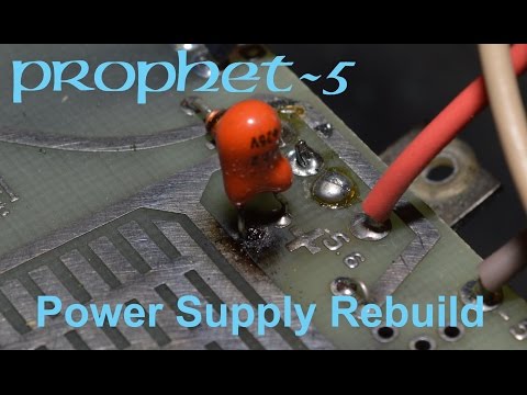 Synthchaser #065 - Sequential Circuits Prophet 5 Restoration & Repair - Power Supply Rebuild