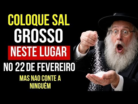 Coloque sal grosso neste lugar e o Dinheiro chegará aos montes | Sabedoria Judaica
