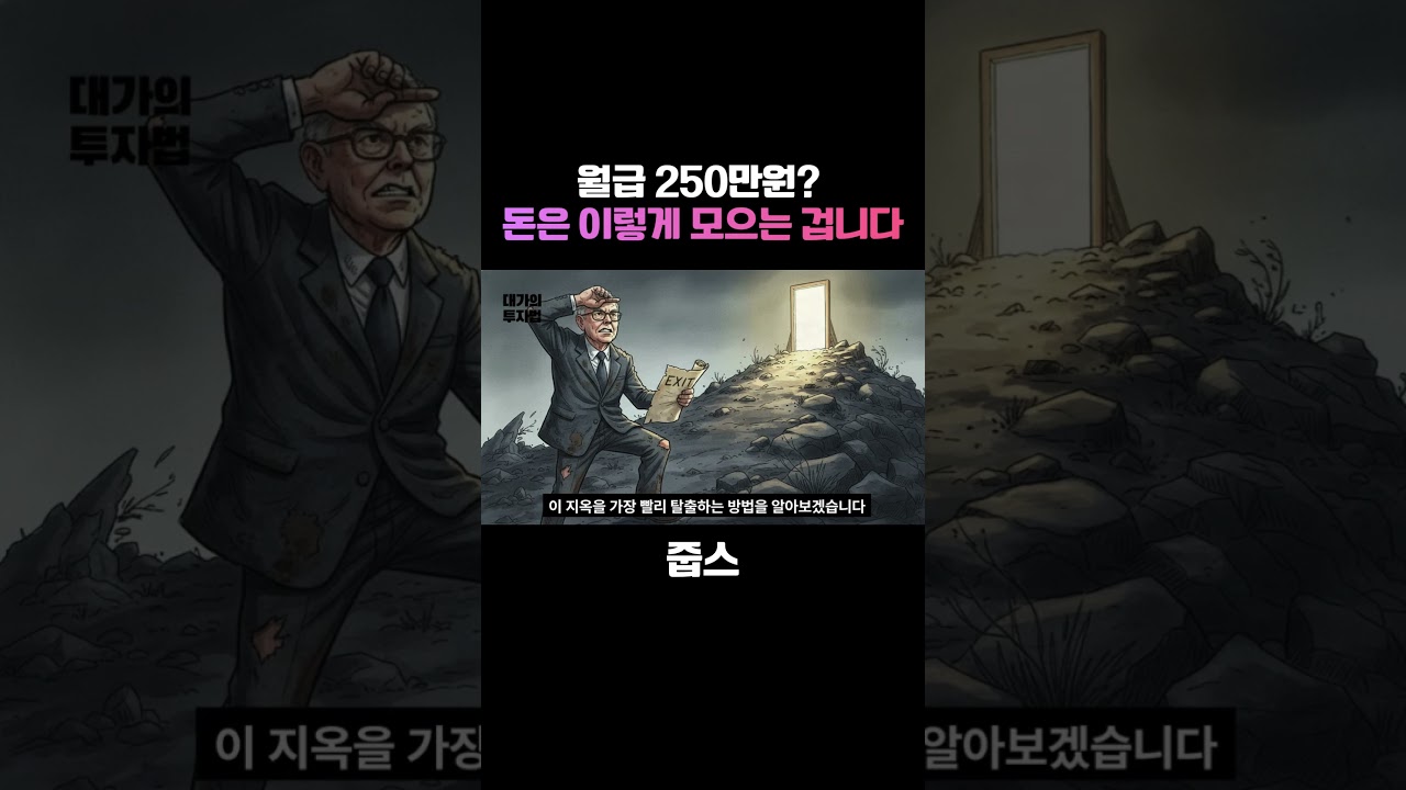 월급 250만 원? 돈은 이렇게 모으는 겁니다