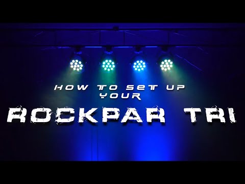 How To Set Up Your Rockville RockPAR TRI LED RGB Compact Par Can Pro DJ DMX Wash Light+Remote