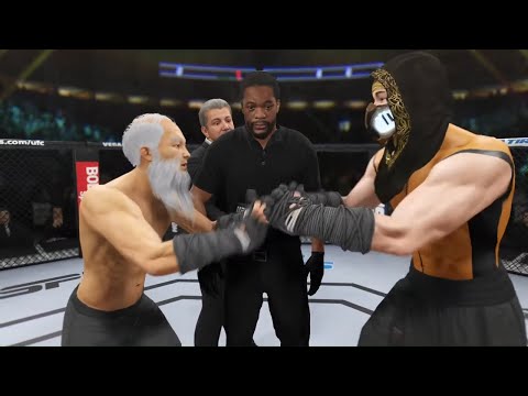 Old Bruce Lee vs. Scorpion - EA Sports UFC 4 - Crazy UFC 👊🤪