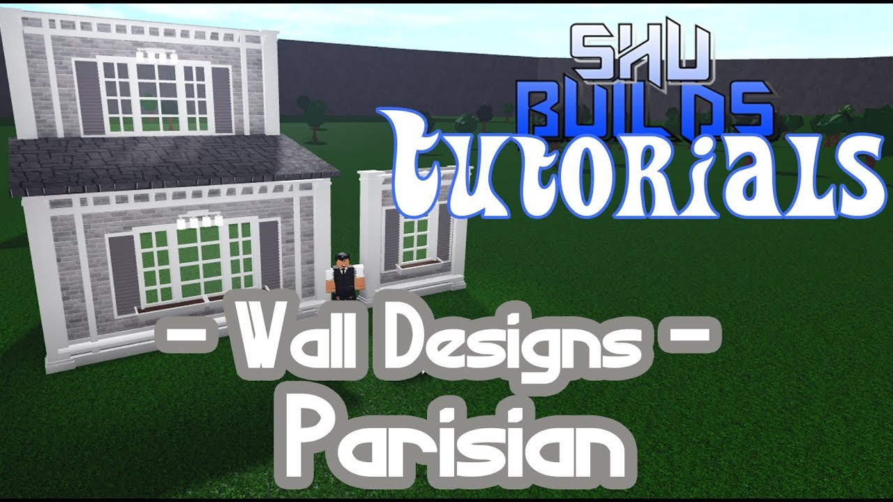 Bloxburg Tutorials: Wall Designs #4 