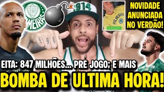 BOMBA! DIRETORIA ASSUME NEGOCIAÇÃO COM FABINHO! PALMEIRAS TERÁ NOVIDADE HOJE! FLACO CONVOCADO E MAIS