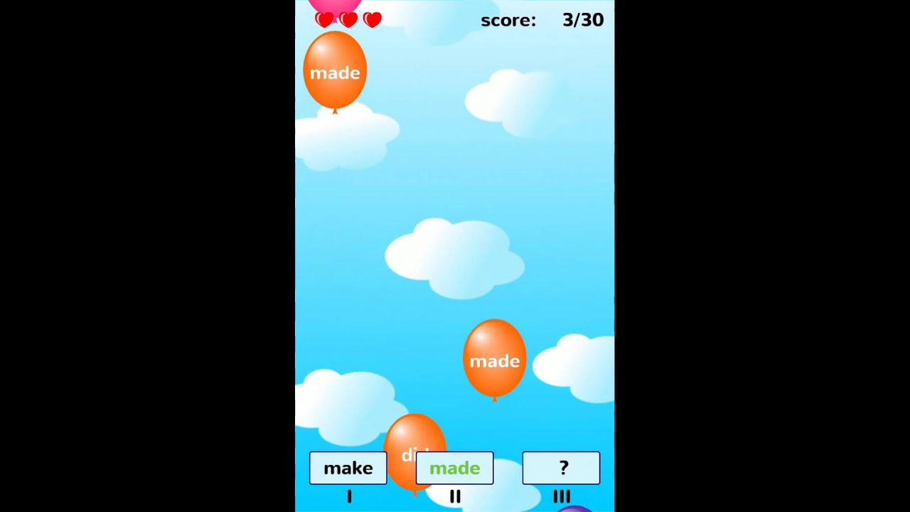 English Irregular Verbs Game