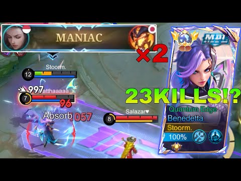 23 KILLS IN 10 MINUTES WITH BENEDETTA!? (MANIAC×2☠️)