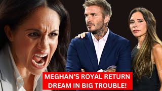 MEGHAN SCREAMS IN JEALOUSY! Victoria & Beckhams REPLACES Triator Harry and Meghan In New Monarchy.