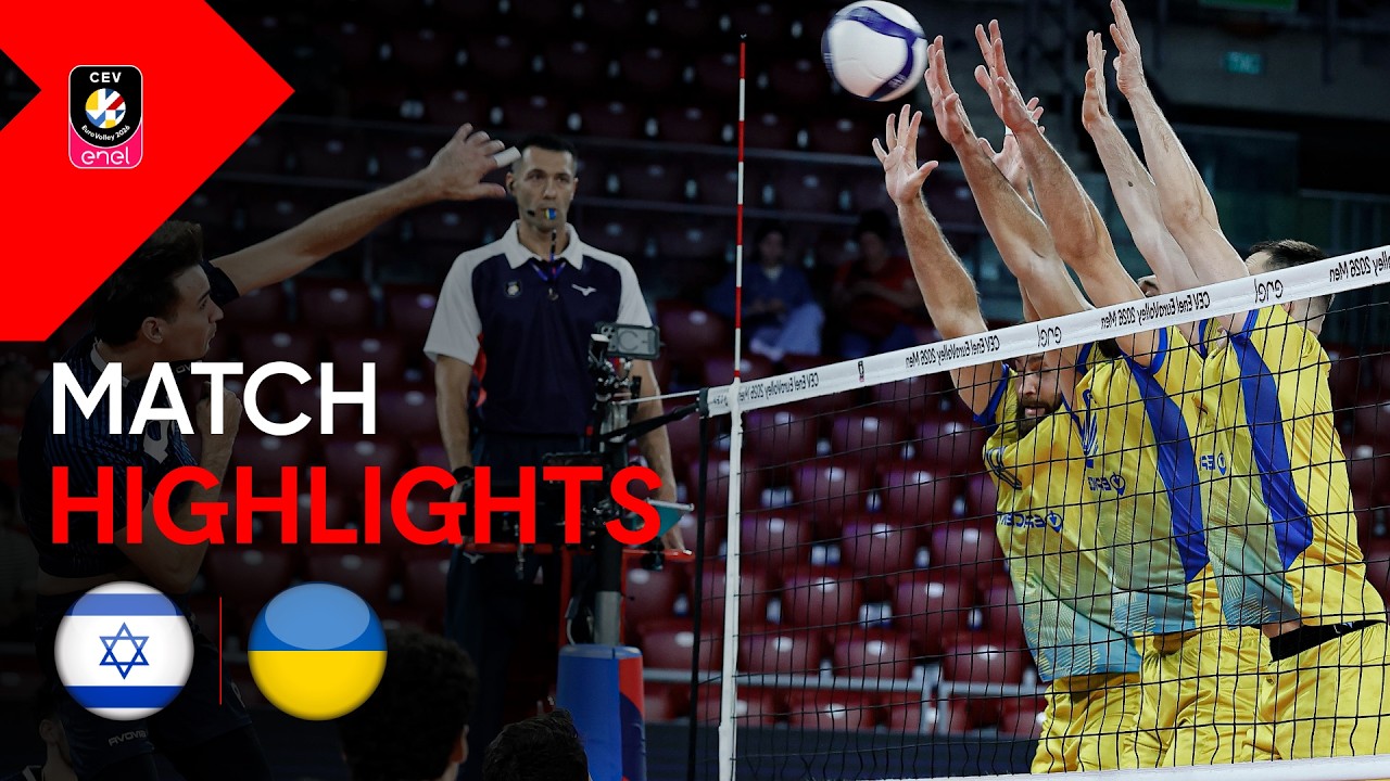 Highlights | Israel vs. Ukraine | CEV Enel EuroVolley 2026 | Men