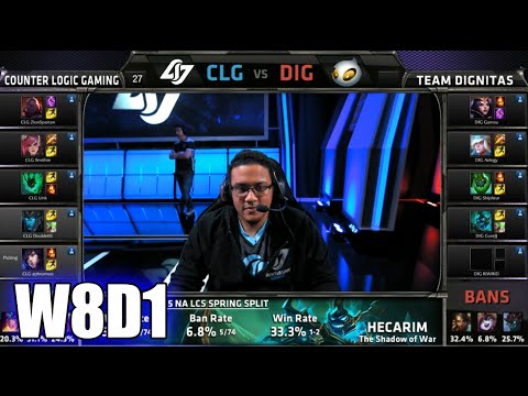 CLG vs Dignitas | S5 NA LCS Spring 2015 Week 8 Day 1 | CLG vs DIG W8D1G4 VOD 60FPS