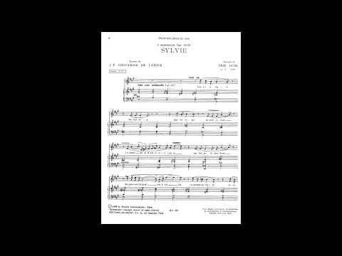 Erik Satie ~1886~ Trois Mélodies : 3. Sylvie