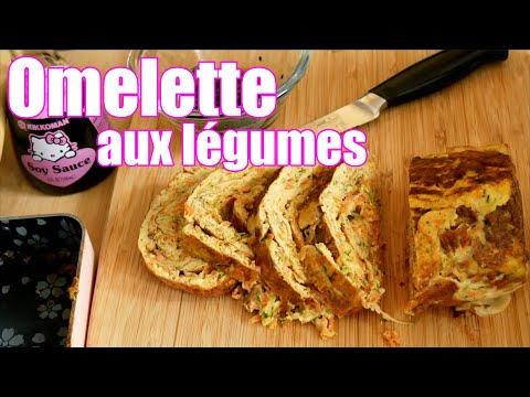 Omelette aux légumes râpés 🥚🥕