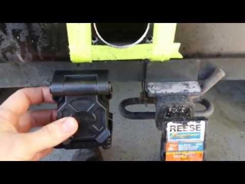 Jeep Wrangler Tj Hopkins Trailer Wireing harness install in rear bumper