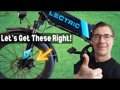 Lectric XP 2.0 - How To ADJUST Your BRAKES
