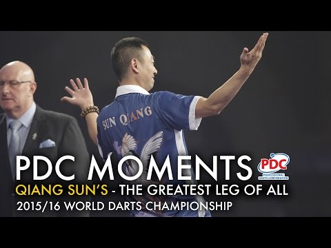 Qiang Sun's Crazy Leg - 2015/16 World Darts Championship