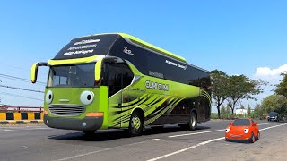Download lagu Wow Ada Truk Kontainer Besar, Truk Tangki, Bus Telolet Basuri Mirip Rogi, Tayo Dan Sahabatnya mp3