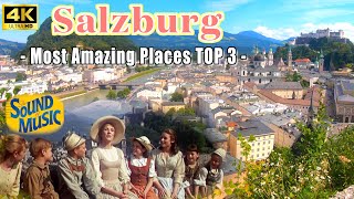 【4K】ヨーロッパを歩こう 第2回『知られざるザルツブルク絶景穴場スポット3選』🇦🇹│サウンド・オブ・ミュージックの撮影ロケ地