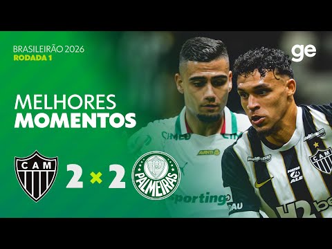 Gols e lances de Atlético Mineiro x Palmeiras