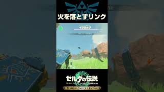 火を落とすリンク【ゼルダの伝説ティアーズオブザキングダム】