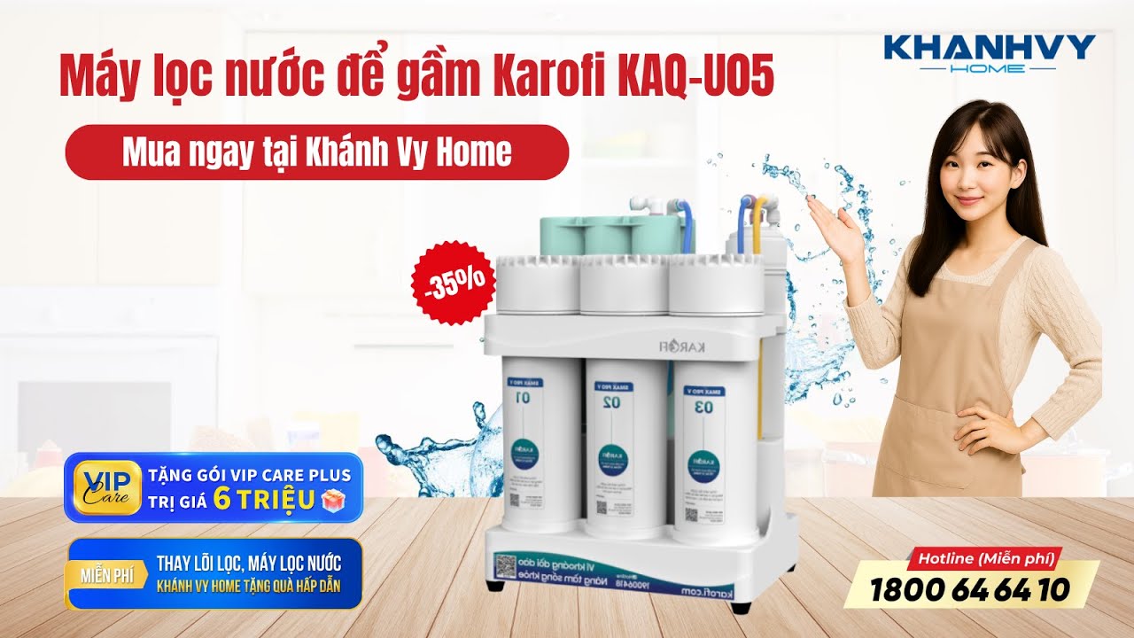Máy lọc nước để gầm Karofi KAQ-U05 Pro
