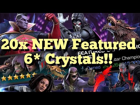 MCOC - 20x NEW Featured 6 Star Crystals!!! - Photon, Kindred, Vox, Werewolf, Morbius, Gladiator ?!?