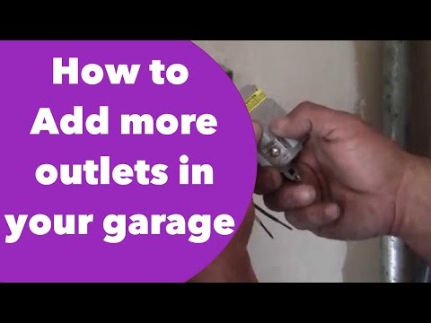 How to Add more outlets in your garage.