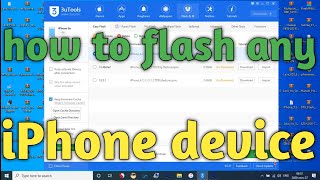 How to flash any iPhone device, ipad 3 flash with 3u tools