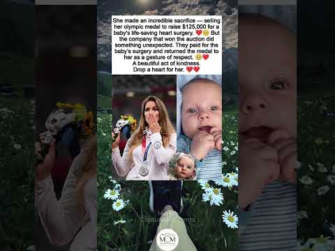 A Company Bought Her Olympic Medal, Paid for the Baby’s Surgery, and Returned It! ❤️ #trending story