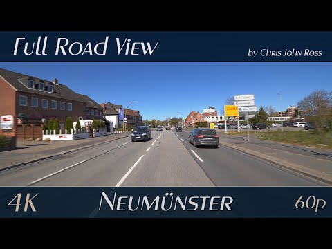 Neumünster, Schleswig-Holstein, Germany: Segeberger Straße, Haart - 4K (2160p/60p) Ultra HD
