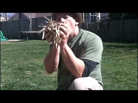 improvised cinder block rocket stove
