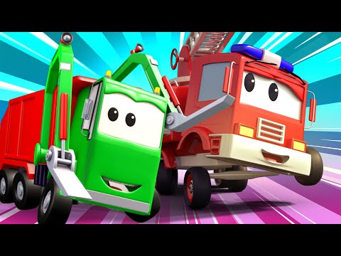 Auto Patrola u Auto Gradu 🚓 🚒  Noćni Misterij -  Crtani sa kamionima za djecu